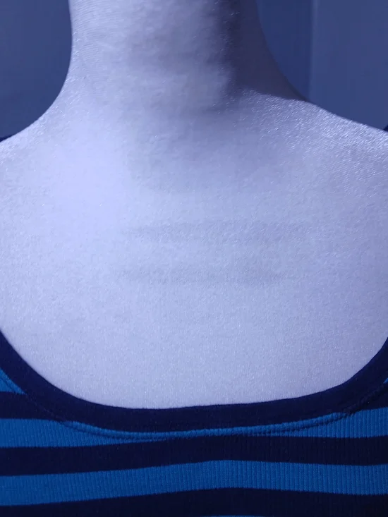 Faded Glory Blue Striped Long Sleeve Tee | Size 2X - Picture 2 of 2